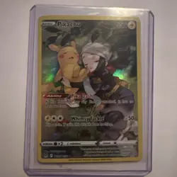 Pikachu & Akari TG05/TG30 Lost Origin Trainer Gallery NM Ultra Rare Pokemon Card - Image 1