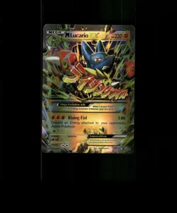 HOLO Lucario Card Lucario Pokemon Card READ DESCRIPTION BELOW p2 - Image 1