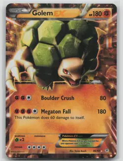 Pokemon Card Golem EX Ultra Rare Generations 46/83 LP - Image 1