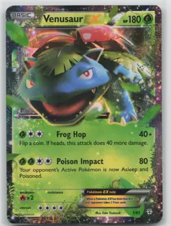 Pokemon Card Venusaur EX Ultra Rare Generations 1/83 LP - Image 1