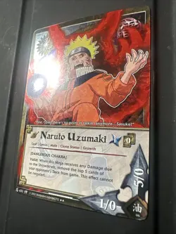 Naruto CCG 1st Edition Naruto Uzumaki Dangerous Chakra #632 Holo Foil Rare Card - Image 3