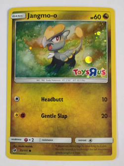 Jangmo-o 75/111 Crimson Invasion Holo Toys R US Stamped Pokemon Card LP - Image 1