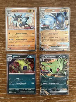 Lucario & Tyranitar ex Premium Collection Stamped Promo Set Pokemon Cards - Image 1