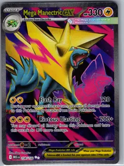 Mega Manectric ex 158/132 ME01: Mega Evolution - Pokemon Card - NM - Image 1