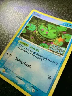 2006 Pokemon Lotad 55/100 EX Crystal Guardians Holo Vintage Card Mint - Image 5