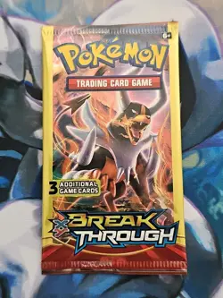 Pokemon XY BREAKthrough 3 Card Mini Booster Packs Complete Art Set Lot of 4 - Image 3