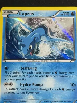 Lapras Holo Rare Card 35/146 XY Lightly Played Pokemon Card - Image 2