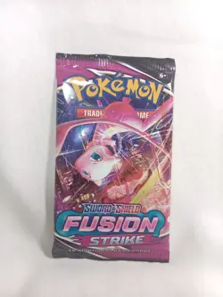 Pokemon TCG Sword & Shield Fusion Strike Booster Pack 10 Additional Game Cards - Image 1