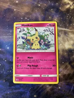 Mimikyu SM163 Holo Black Star Promo Sun & Moon Pokemon Card NM - Image 1