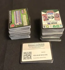 Pokemon TCG Live Online Code Cards Lot 430+ Unused Codes - Image 1