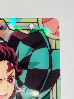 Tanjiro Demon Slayer Stained glass card Kimetsu Vrey Rare From Japan BANDAI F/S - Image 3