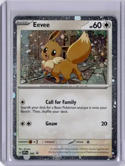 Eevee SVP 200 Cosmos Holo Promo Scarlet & Violet Black Star Pokemon Card NM - Image 1