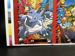 Pokemon TEAM ROCKET Cards Top Uncut Sheet Rare Charizard Gengar Mint/nm Peru - Image 2