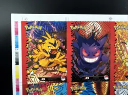 Pokemon TEAM ROCKET Cards Top Uncut Sheet Rare Charizard Gengar Mint/nm Peru - Image 3