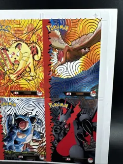 Pokemon TEAM ROCKET Cards Top Uncut Sheet Rare Charizard Gengar Mint/nm Peru - Image 4