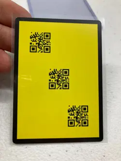 QR Code Discard Card Disney Lorcana Whispers in the Well Error Yellow - Image 4