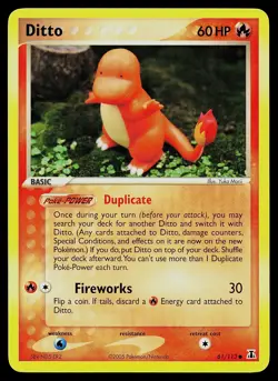 Pokemon Card - Ditto Charmander Delta Species 61/113 - Image 1