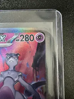Pokemon TCG Destined Rivals Team Rockets Mewtwo EX Card 231/182 Centering+ - Image 2