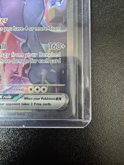 Pokemon TCG Destined Rivals Team Rockets Mewtwo EX Card 231/182 Centering+ - Image 5