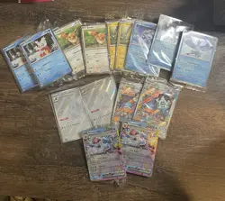 Lot Of 16 Sealed Promo, Illustration Rare, And EX Pokemon Cards - Image 1