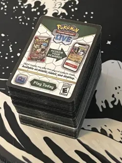 Pokemon TCG LIVE Redemption Codes - UNUSED - 235 Card Mixed Lot - Image 1