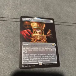 MTG: Double Masters 2022: Foil Borderless Aether Vial: Lightly Played Condition - Image 1