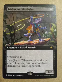 Iridescent Vinelasher (Extended Art) Bloomburrow NM MTG - Image 1