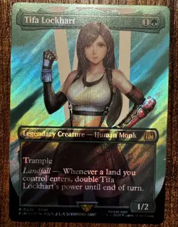 MTG - Tifa Lockhart, Borderless Surge Foil, Final Fantasy #0536 - Image 1