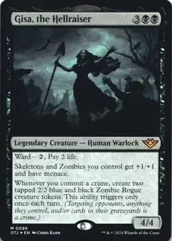 MTG Gisa, the Hellraiser Foil NM Outlaws of Thunder Junction Magic 89 - Image 1