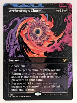 (Normal) Archenemy's Charm (Borderless) (307) Edge of Eternities Mtg NM - Image 1