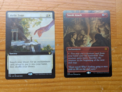 MTG Idyllic Tutor and Sneak Attack foil, both extended art, see pics and desc - Image 1