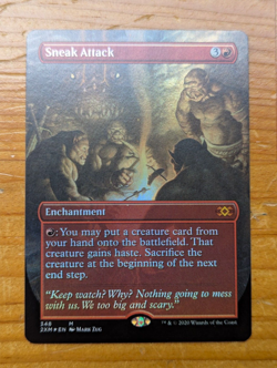 MTG Idyllic Tutor and Sneak Attack foil, both extended art, see pics and desc - Image 2