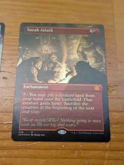 MTG Idyllic Tutor and Sneak Attack foil, both extended art, see pics and desc - Image 4