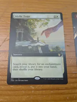 MTG Idyllic Tutor and Sneak Attack foil, both extended art, see pics and desc - Image 5