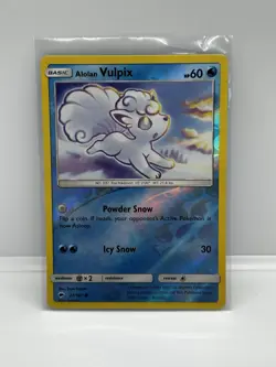 Pokemon TCG Alolan Vulpix Burning Shadows 27/147 Reverse Holo In NM - Image 1