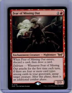 Fear of Missing Out R Duskmourn: House of Horror 136 NM - Image 1