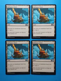 MTG 4x Reliquary Tower x4 NM Core Set 2019 M19 Magic Playset - Image 1