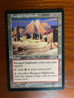 MTG Ravaged Highlands SINGLE USED EXCELLENT CONDITION SEE PHOTOS - Image 1