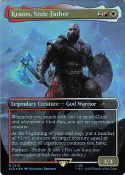 MTG Kratos, Stoic Father (2213) | NM Foil | Secret Lair God of War {SLD} - Image 2