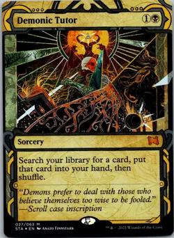 Demonic Tutor M Strixhaven: Mystical Archives 27 NM FOIL - Image 1
