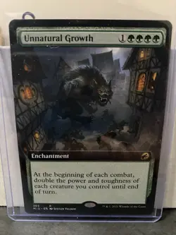 MTG Magic the Gathering Unnatural Growth (365/553) Innistrad Midnight Hunt LP - Image 1
