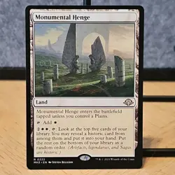 MTG Monumental Henge Modern Horizons 3 Regular Rare #222 NM Fresh Pull No Play - Image 1