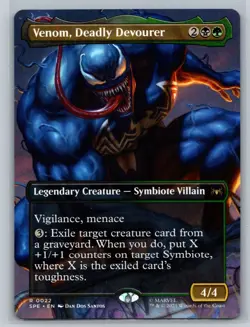 Magic: The Gathering - Spider-Man - Venom, Deadly Devourer - Borderless - Image 1
