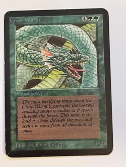 Craw Wurm Alpha LP/MP MTG Magic the Gathering - Image 1