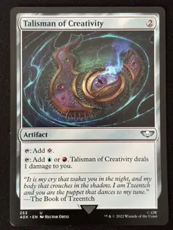 1x MTG Talisman of Creativity - Universes Beyond: Warhammer 40,000 (40K) #253 - Image 1