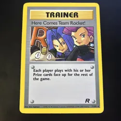 Pokemon Here Comes Team Rocket! 71/82 TR Team Rocket LP - Image 1