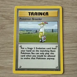 1999 POKEMON BASE SET UNLIMITED #76 POKEMON BREEDER NON HOLO RARE - Image 1