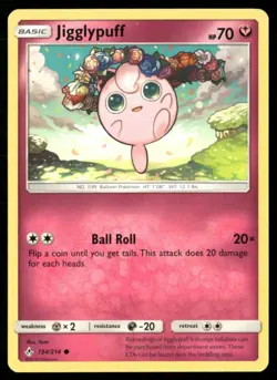 2019 Sun & Moon - Unbroken Bonds Jigglypuff Basic/Common #134 - Image 1