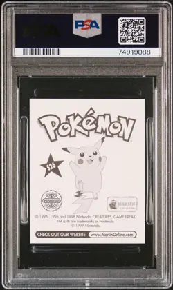 1999 MERLIN POKEMON #S26 ASH-PRISM PSA 10 - Image 2