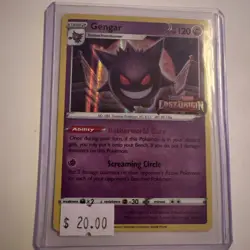 Pokemon TCG Gengar SWSH241 Lost Origin Black Star Promo Near Mint Condition - Image 1